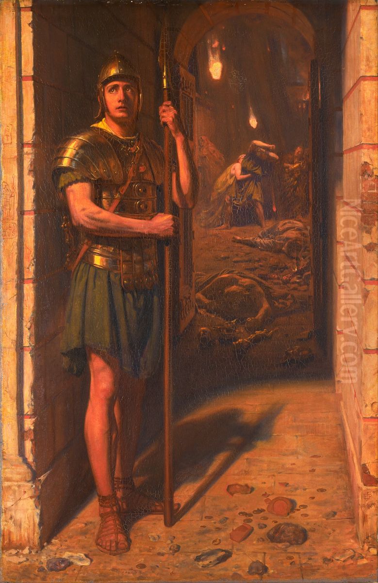 Faithful Unto Death Oil Painting by Edward Poynter