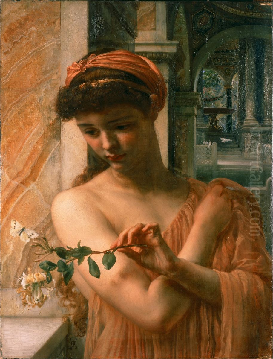 Psyche in the Temple of Love Oil Painting by Edward Poynter
