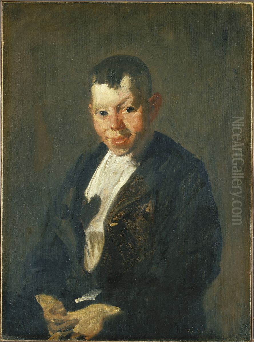 The Newsboy Oil Painting by George Wesley Bellows