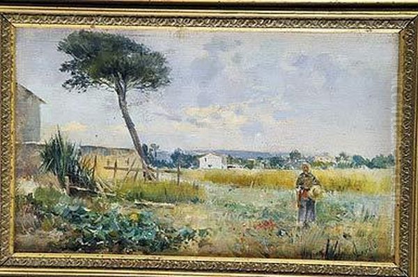 Paisaje De Mallorca Oil Painting by Lorenzo Cerda Biscal