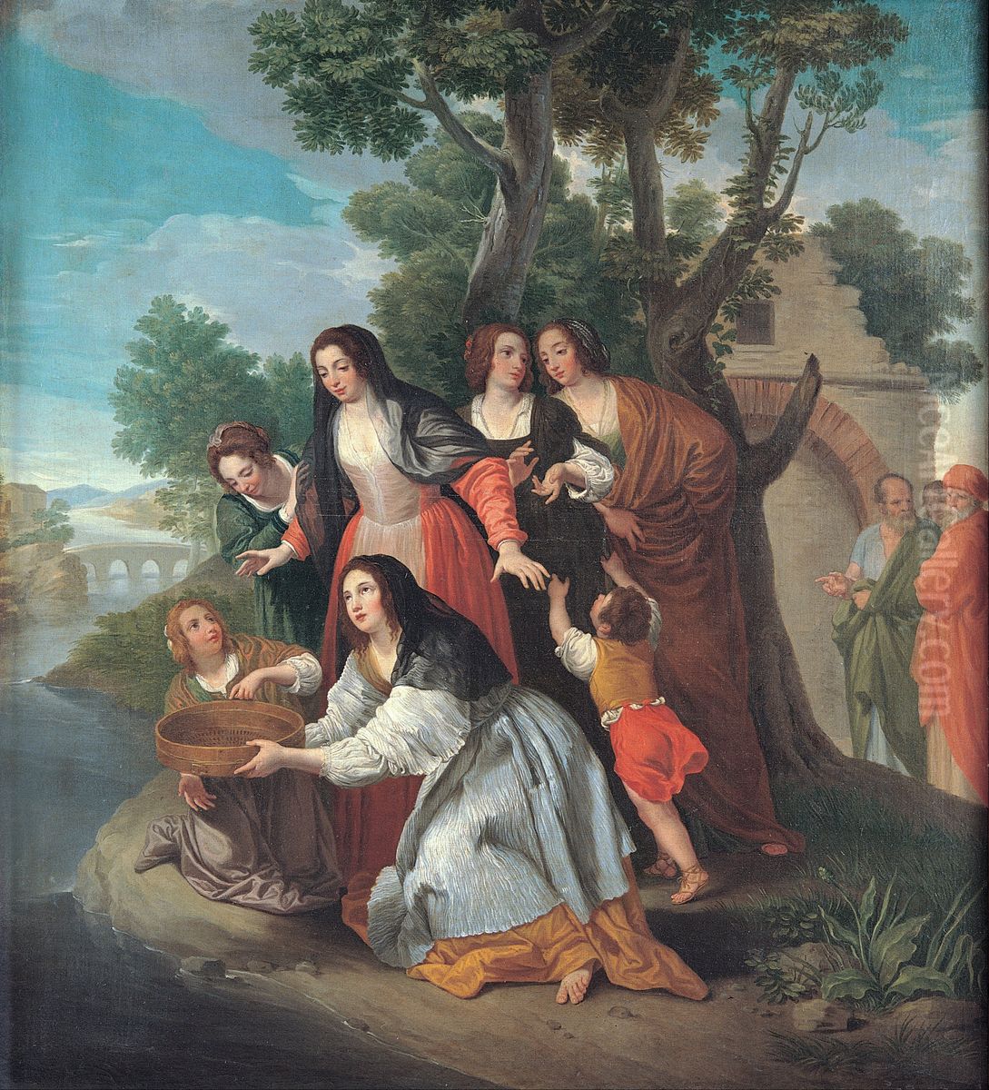 The Vestal Tuccia Oil Painting by Domenico Corvi