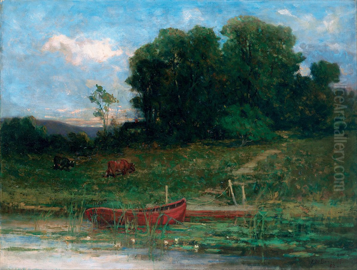 The Farm Landing Oil Painting by Edward Mitchell Bannister