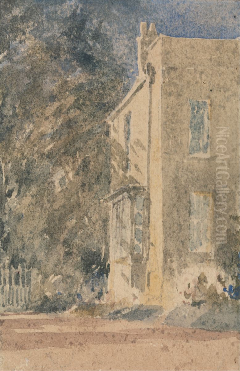 Greenfield House Oil Painting by David Cox