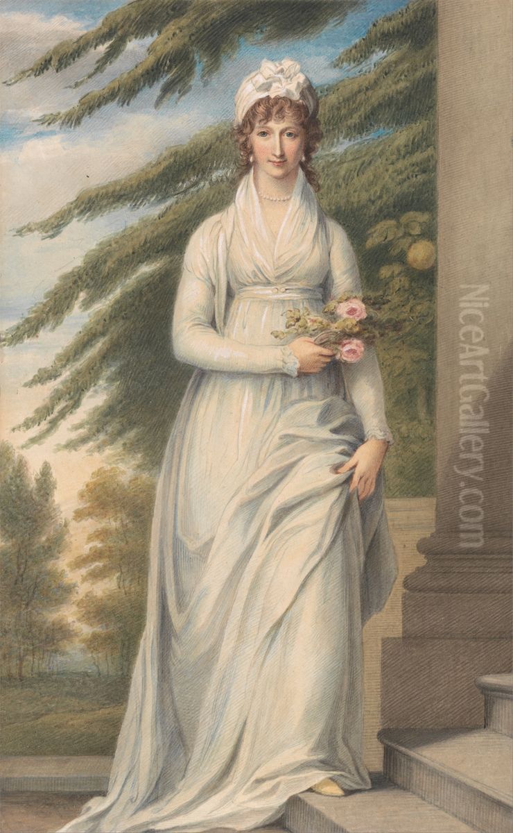 Mrs. Martha Udney Oil Painting by Richard Cosway