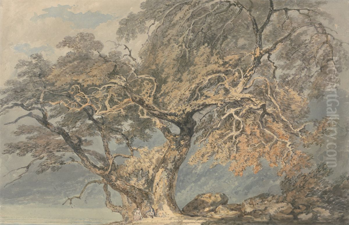 A Great Tree Oil Painting by J. M. W. Turner