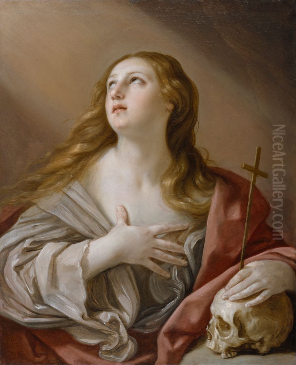 The Penitent Magdalene Oil Painting by Guido Reni
