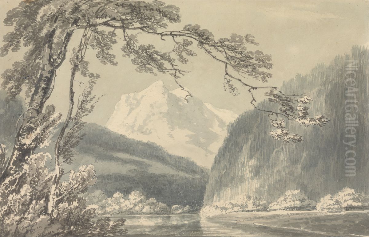 Near Grindelwald Oil Painting by J. M. W. Turner