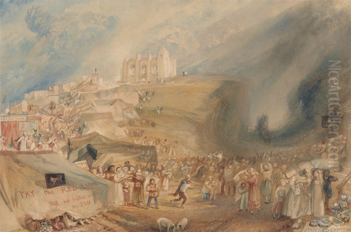 Saint Catherine's Hill, Guildford, Surrey Oil Painting by J. M. W. Turner