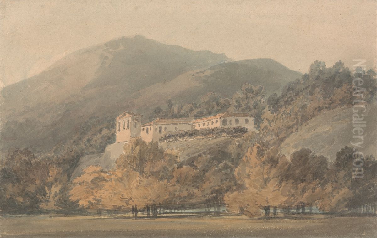 Santa Lucia, A Convent near Caserta Oil Painting by J. M. W. Turner