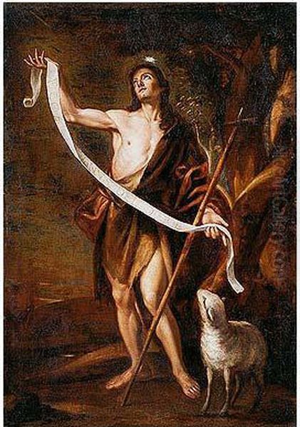 San Juan Bautista Oil Painting by Mateo Cerezo