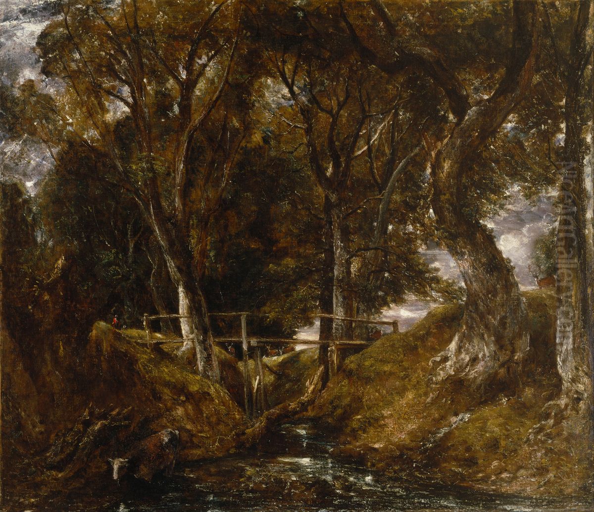 The Dell at Helmingham Park Oil Painting by John Constable