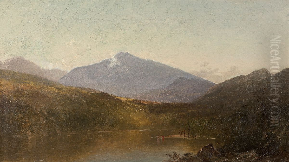 White Mountains from Shelburne, NH Oil Painting by John Frederick Kensett