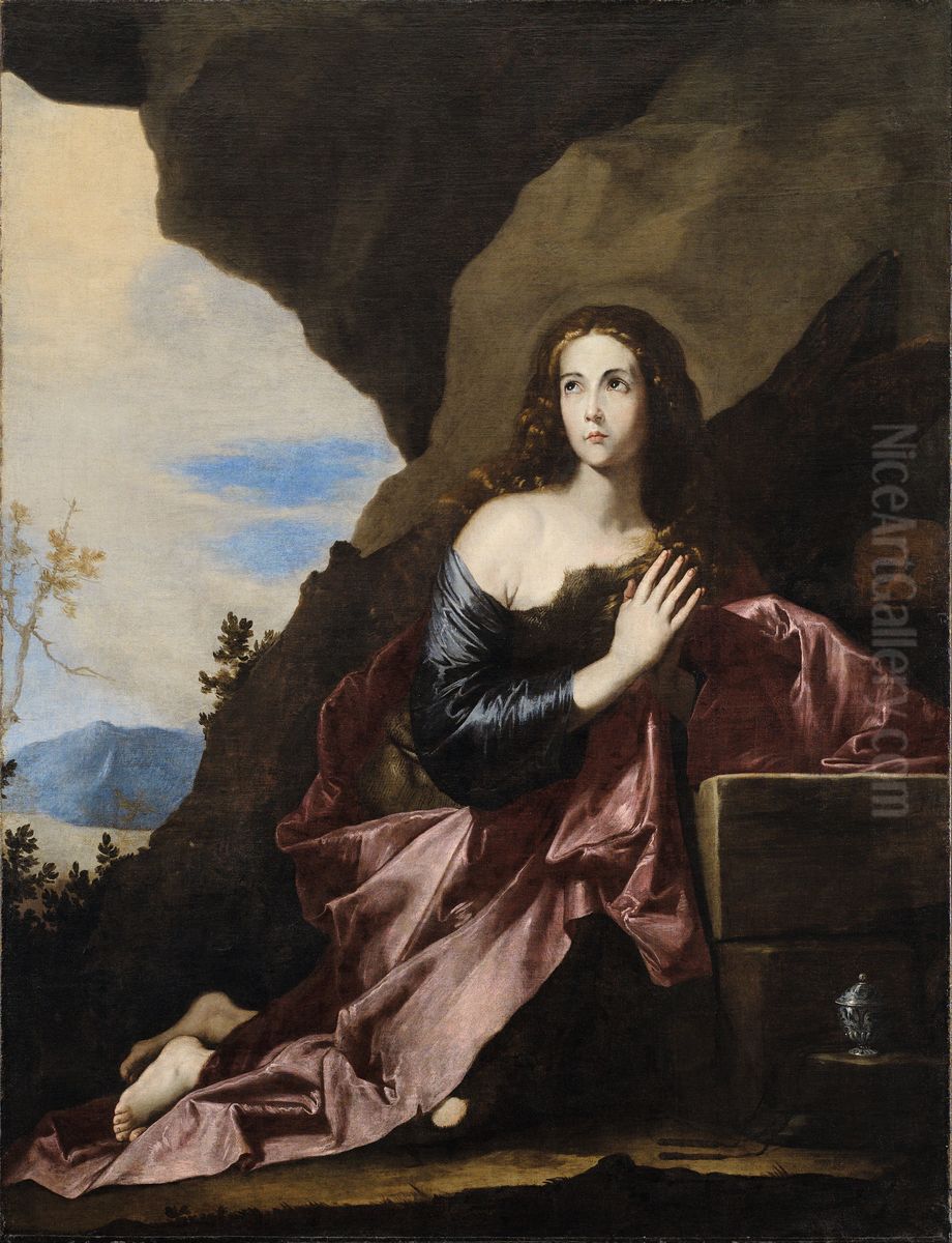 Magdalena penitente Oil Painting by Jusepe de Ribera