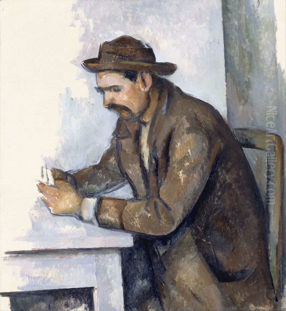 Le Joueur de cartes Oil Painting by Paul Cezanne