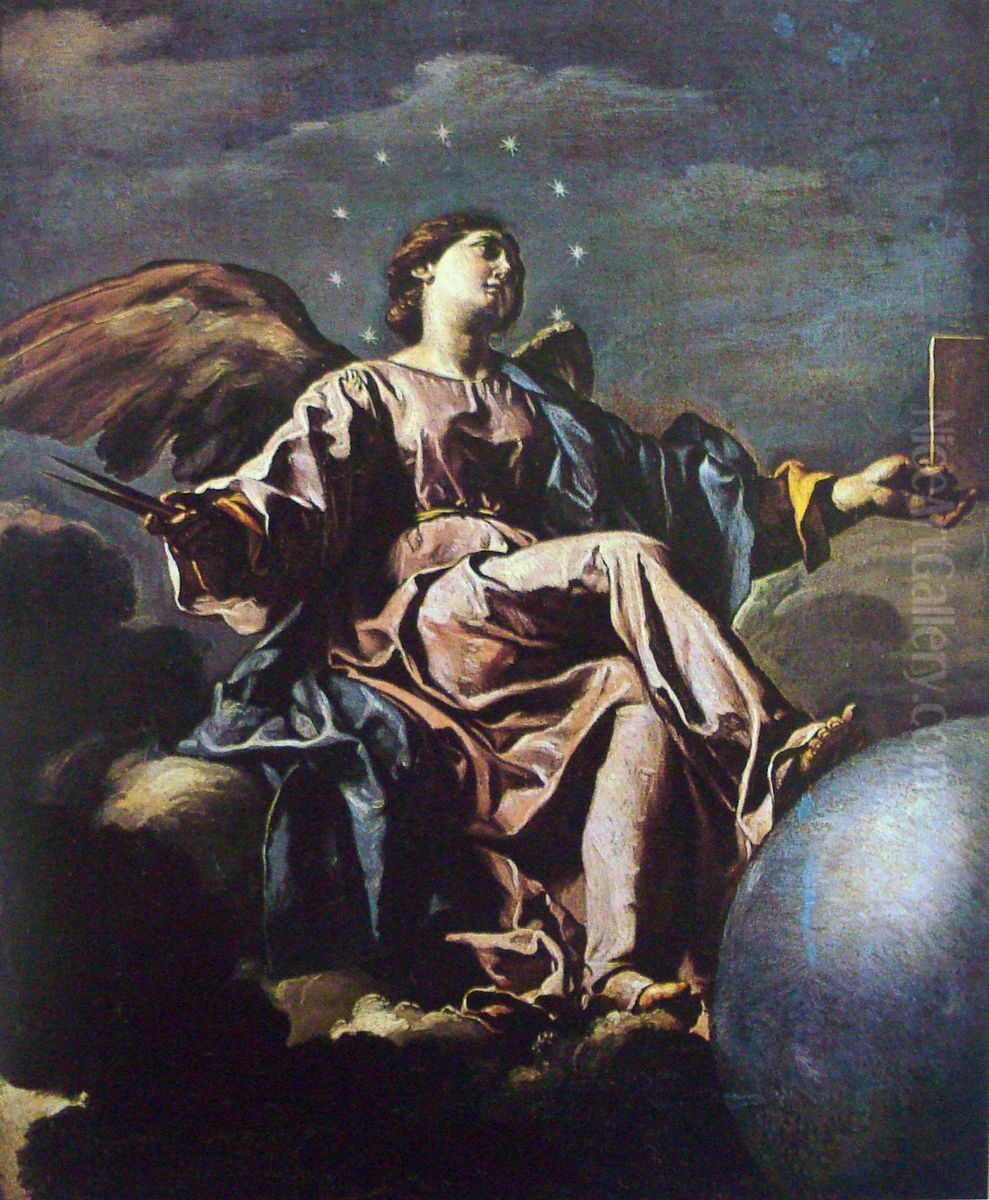 Allegory of Astronomy (Urania) Oil Painting by Francesco Cozza