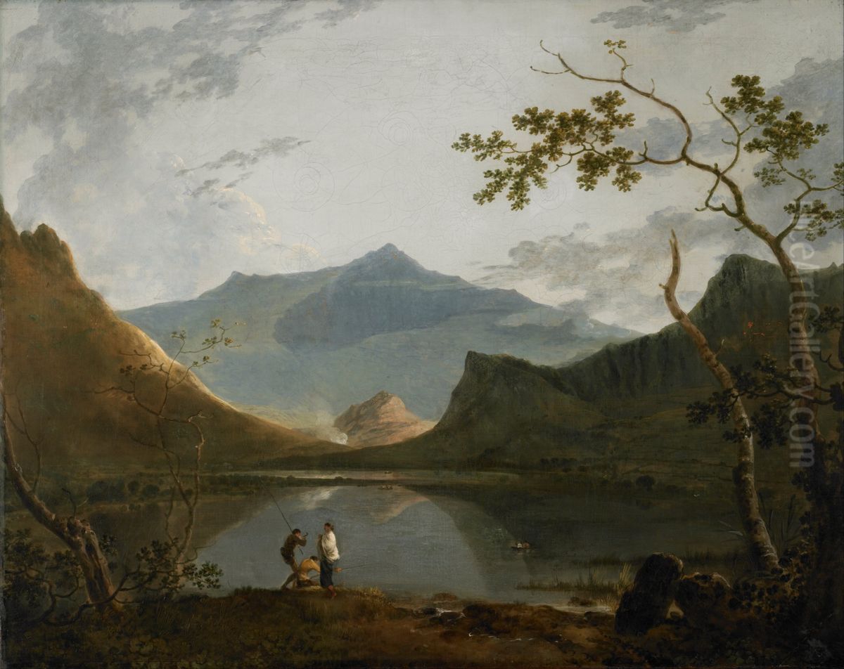Snowdon from Llyn Nantlle Oil Painting by Richard Wilson