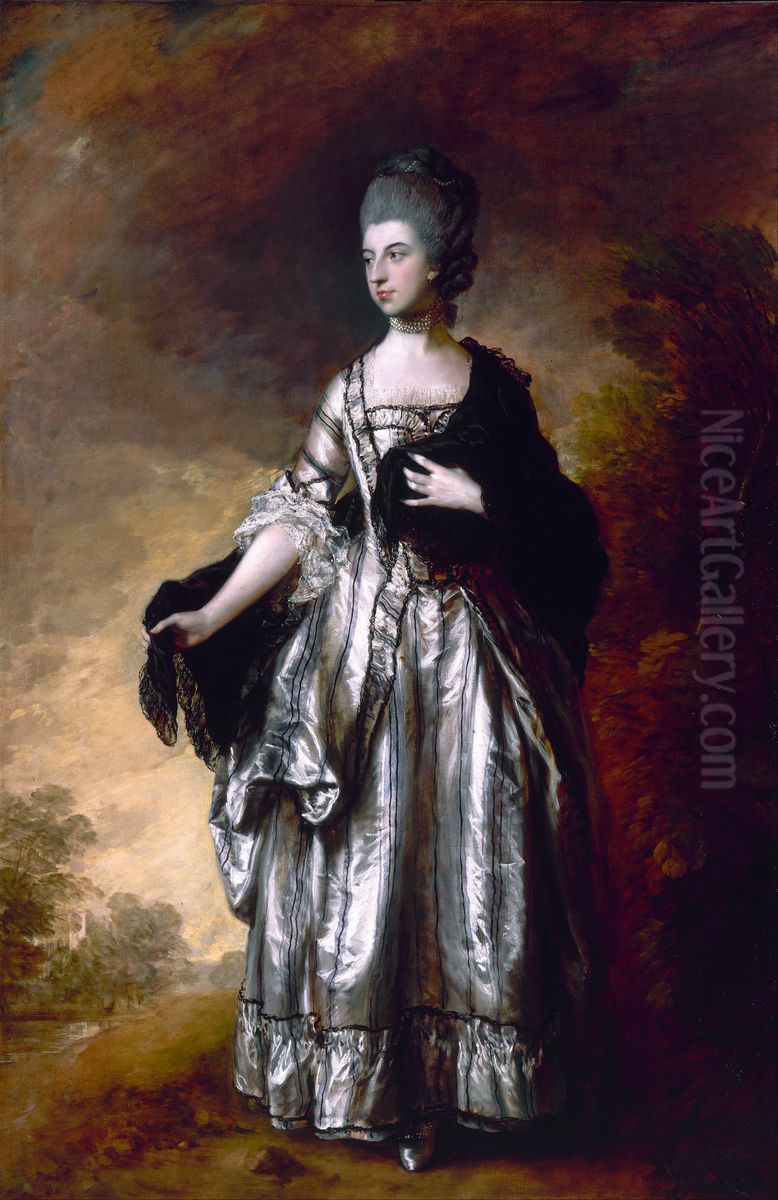 Isabella,Viscountess Molyneux, later Countess of Sefton Oil Painting by Thomas Gainsborough