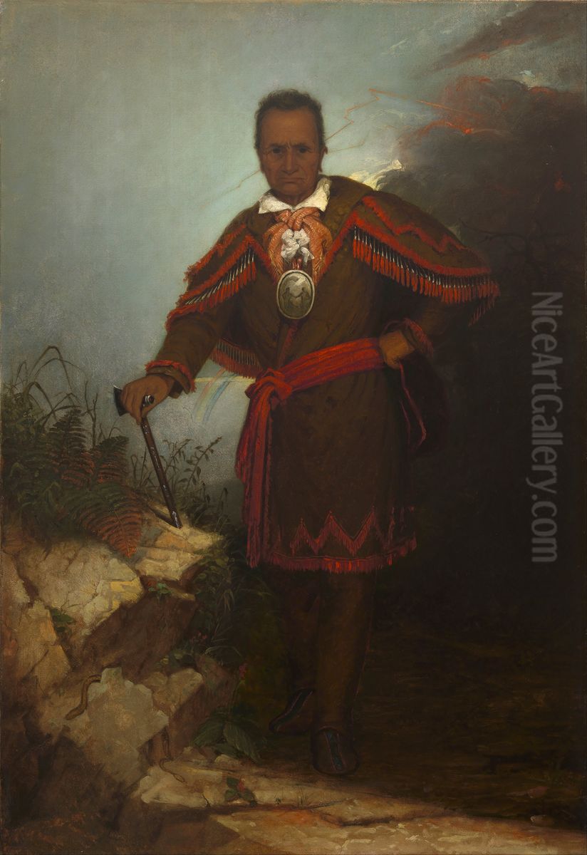 Red Jacket (Sagoyewatha) Oil Painting by Thomas Hicks