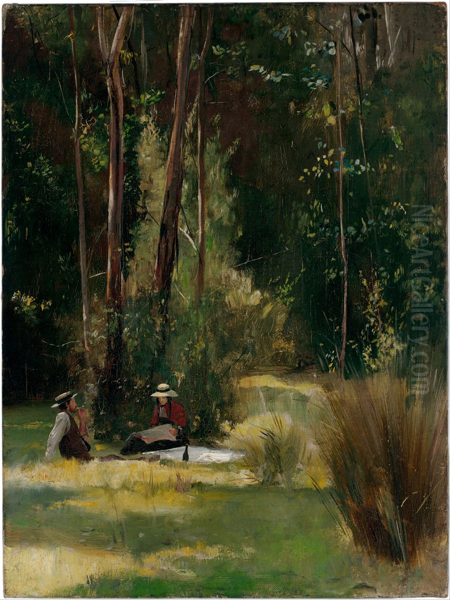 A Sunday afternoon Oil Painting by Tom Roberts