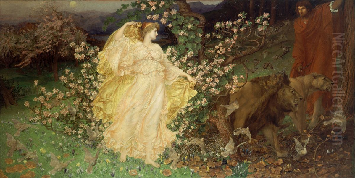 Venus and Anchises Oil Painting by William Blake Richmond