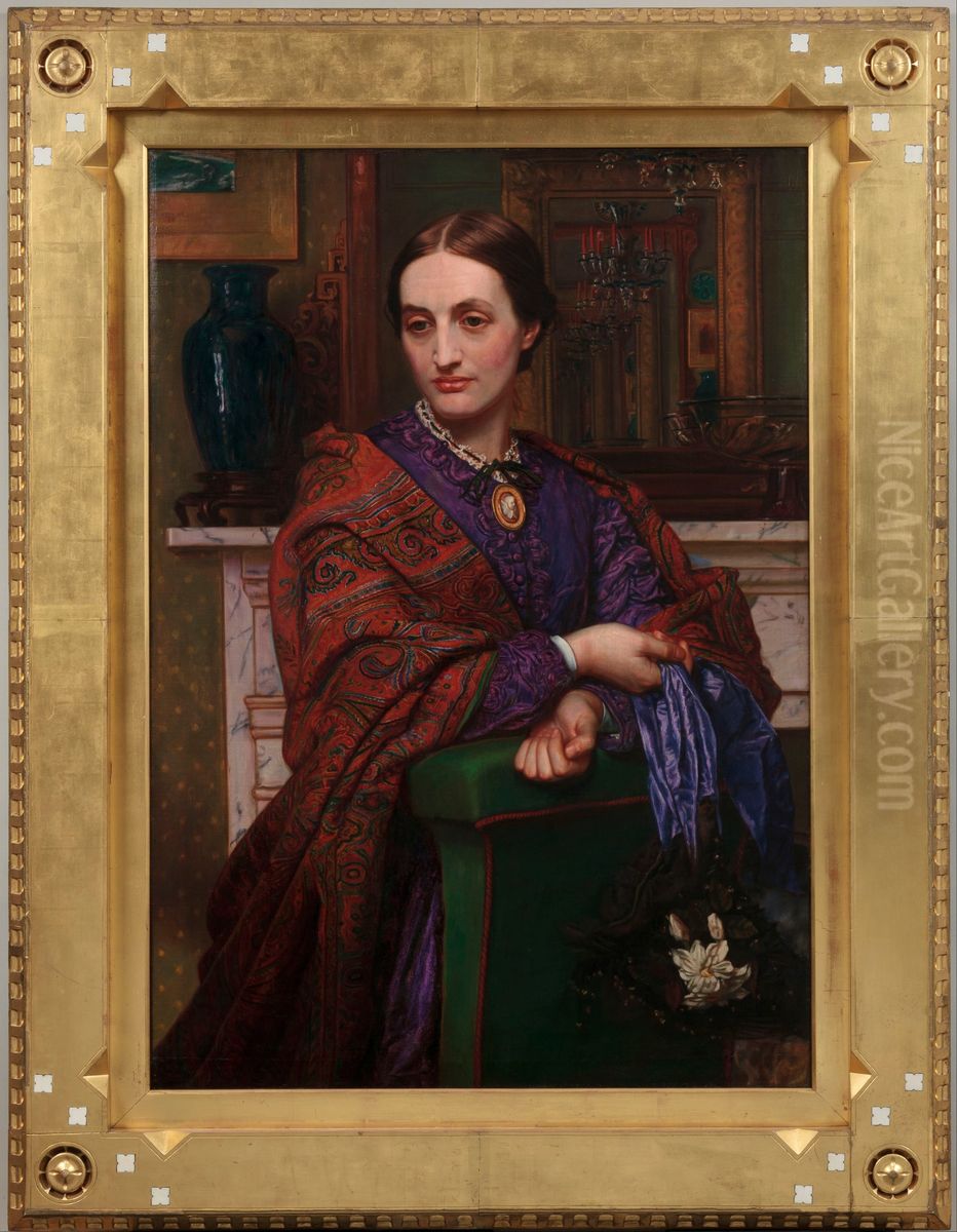 Fanny Waugh Hunt Oil Painting by William Holman Hunt