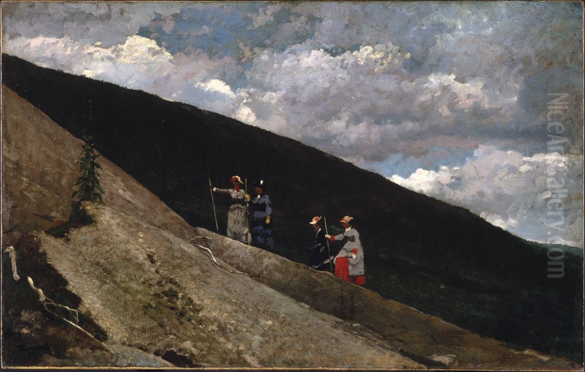 In the Mountains Oil Painting by Winslow Homer