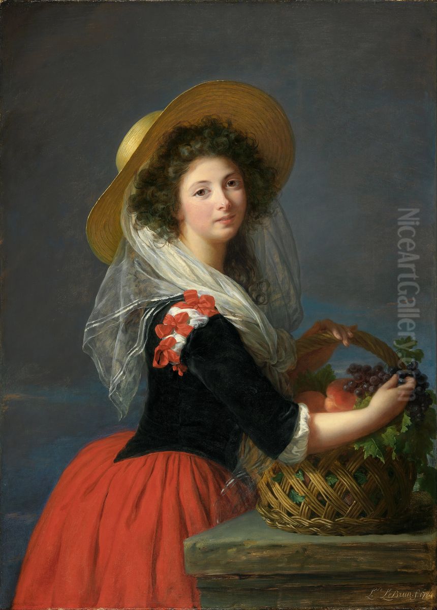 Portrait of Marie Gabrielle de Gramont, Comtesse de Caderousse Oil Painting by Elisabeth Louise Vigee Le Brun