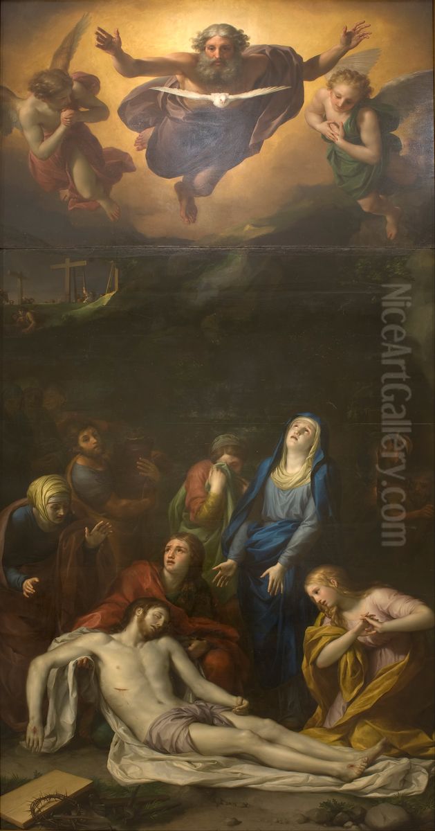 Descent Oil Painting by Anton Raphael Mengs