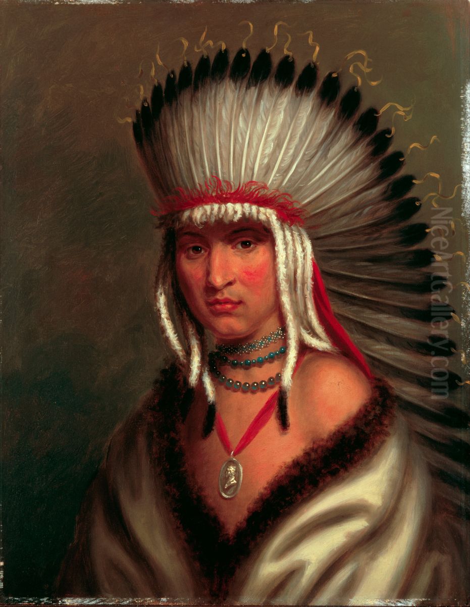 Petalesharro (Generous Chief), Pawnee Oil Painting by Charles Bird King