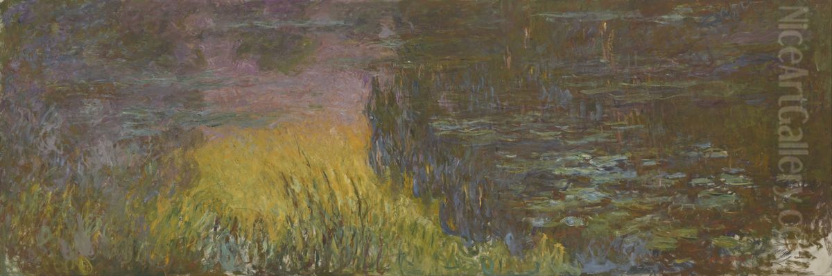 Soleil couchant Oil Painting by Claude Oscar Monet