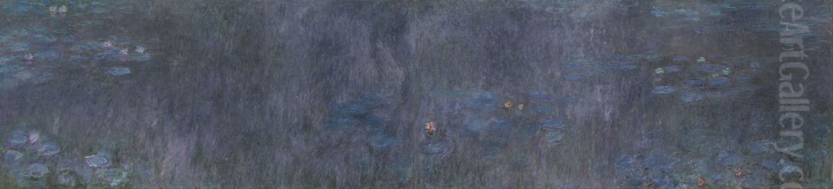 The Water Lilies - Tree Reflections Oil Painting by Claude Oscar Monet