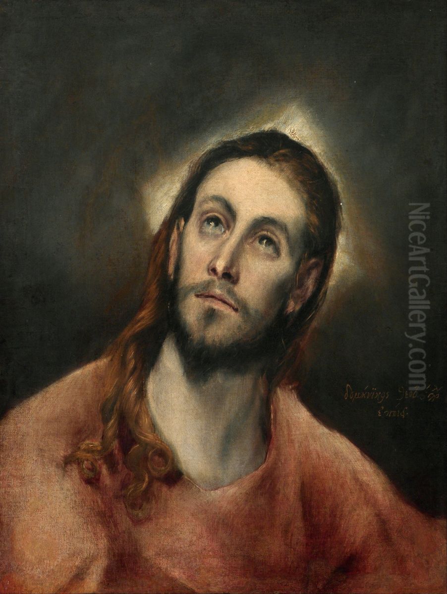 Christ in Prayer Oil Painting by El Greco