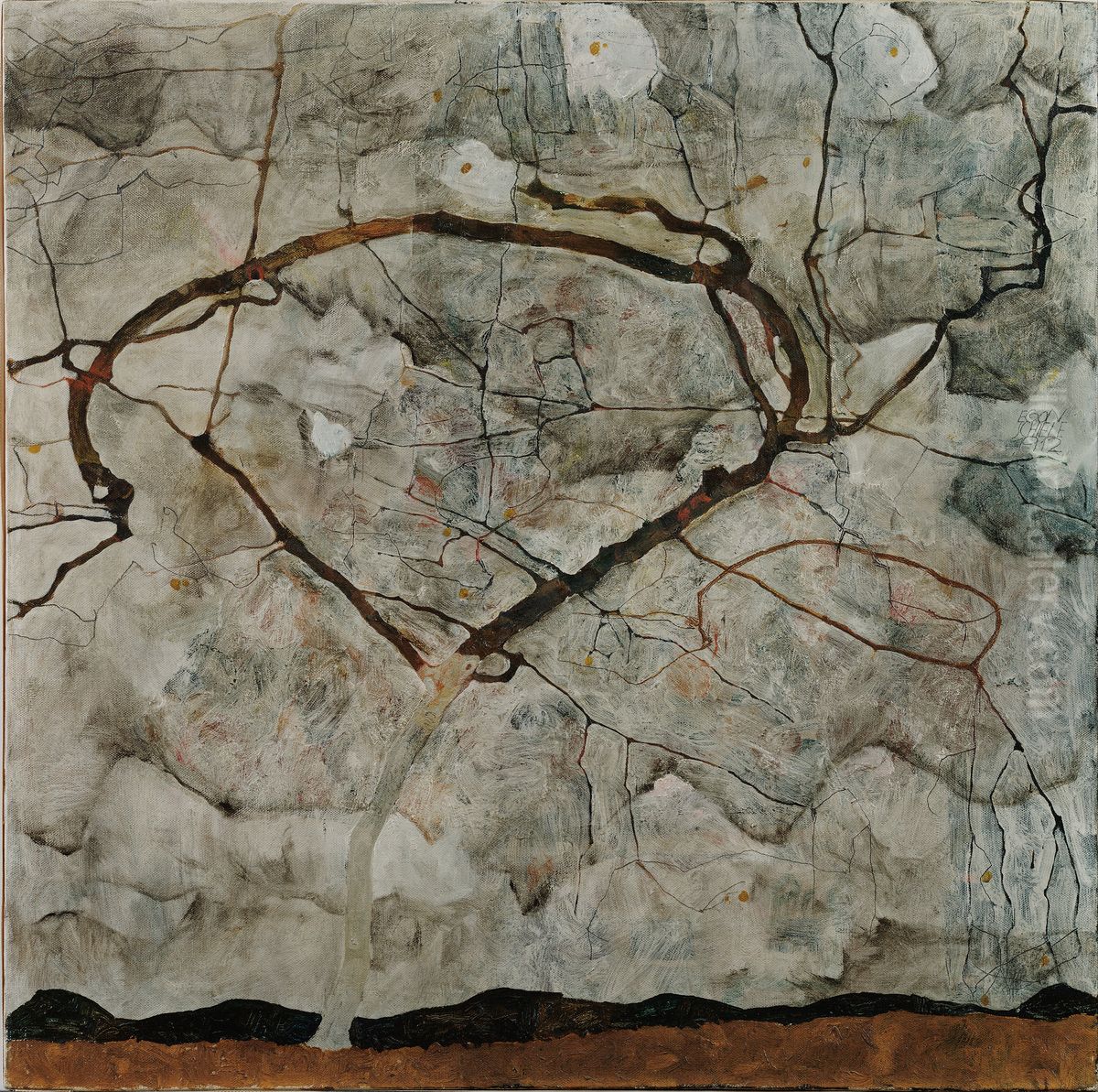 Deutsch:Herbstbaum in bewegter Luft (,,Winterbaum