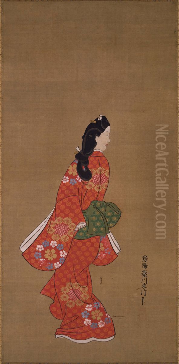 jian fanri mei ren tu Oil Painting by Hishikawa Moronobu