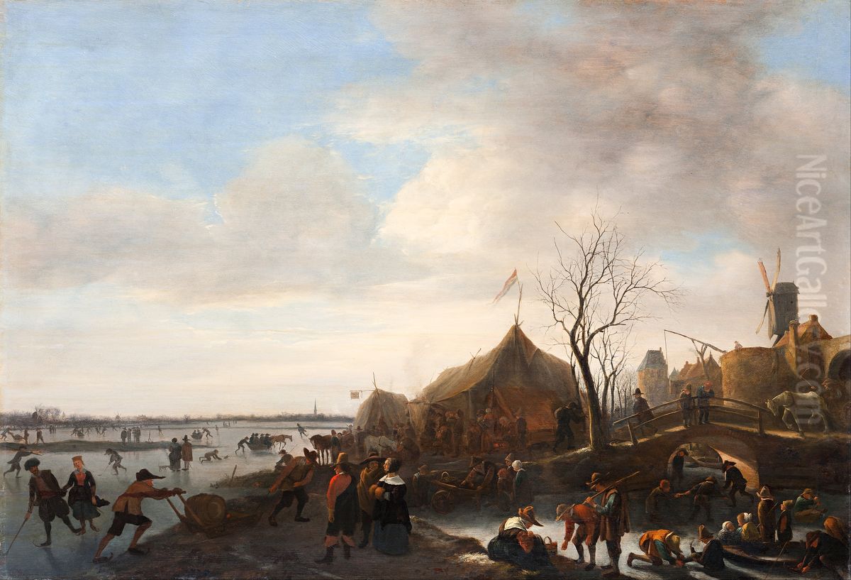 Winter scene Oil Painting by Jan Steen