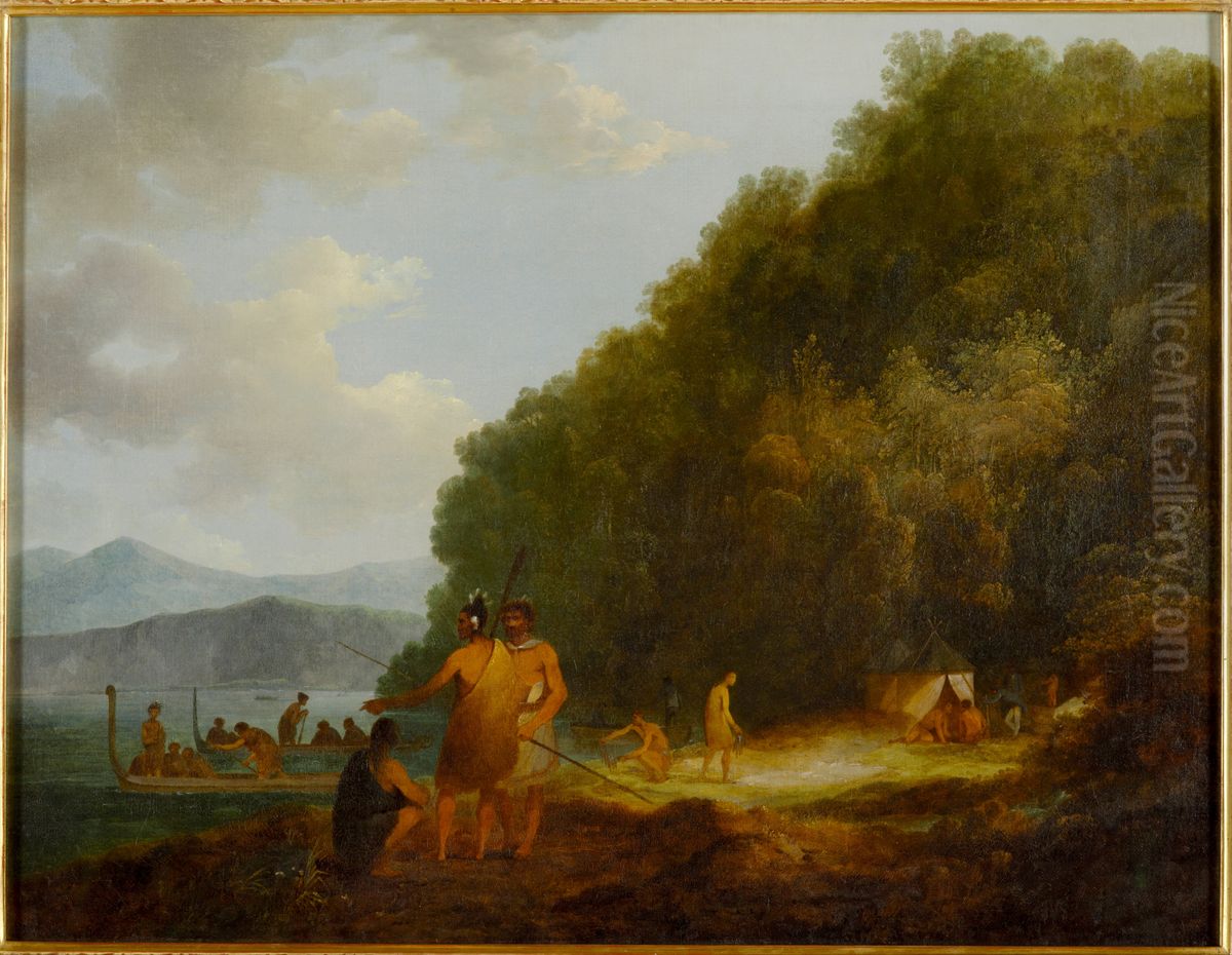 Ship Cove, Queen Charlotte Sound Oil Painting by John Webber