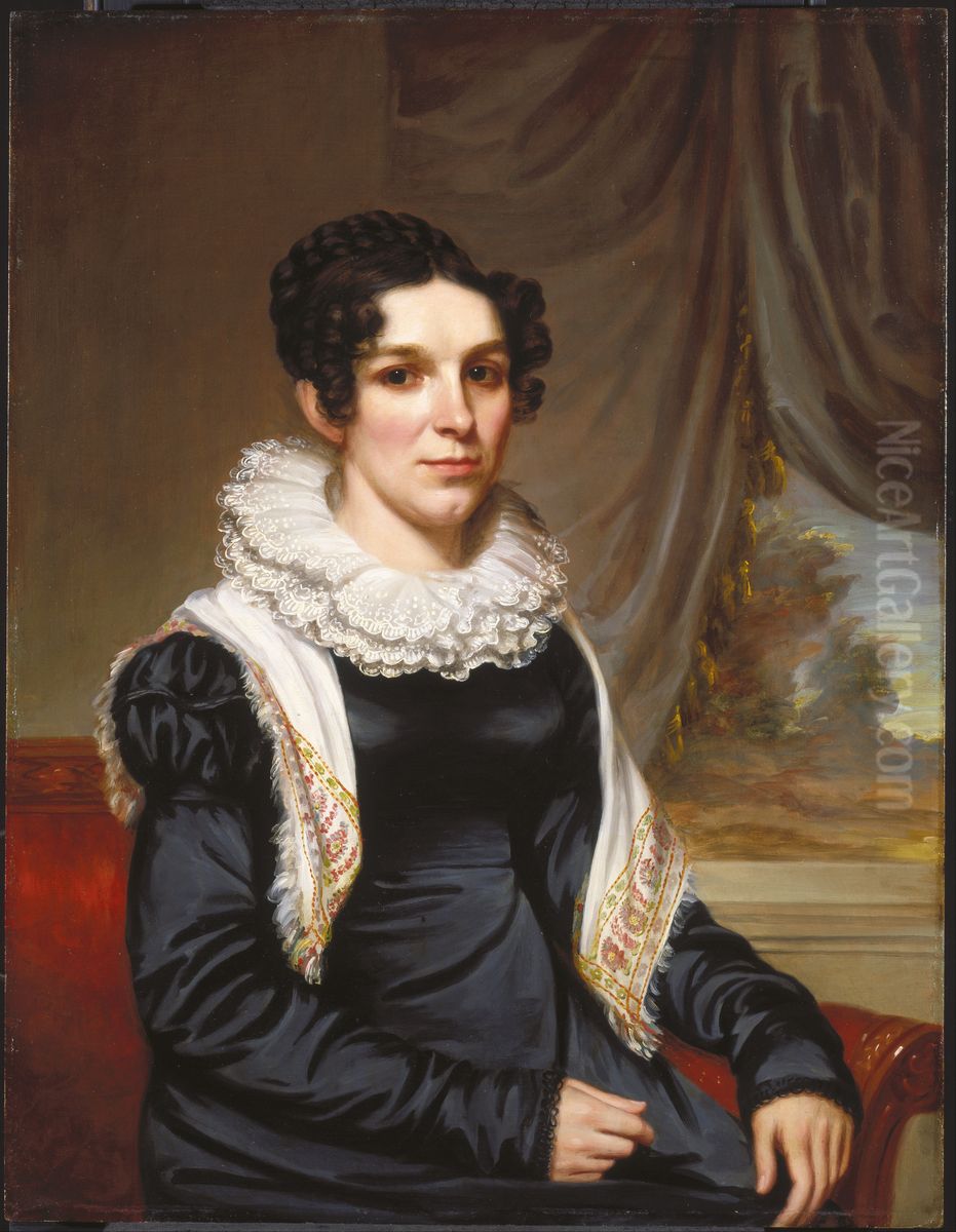 Maria Clarissa Leavitt Oil Painting by Samuel Lovett Waldo