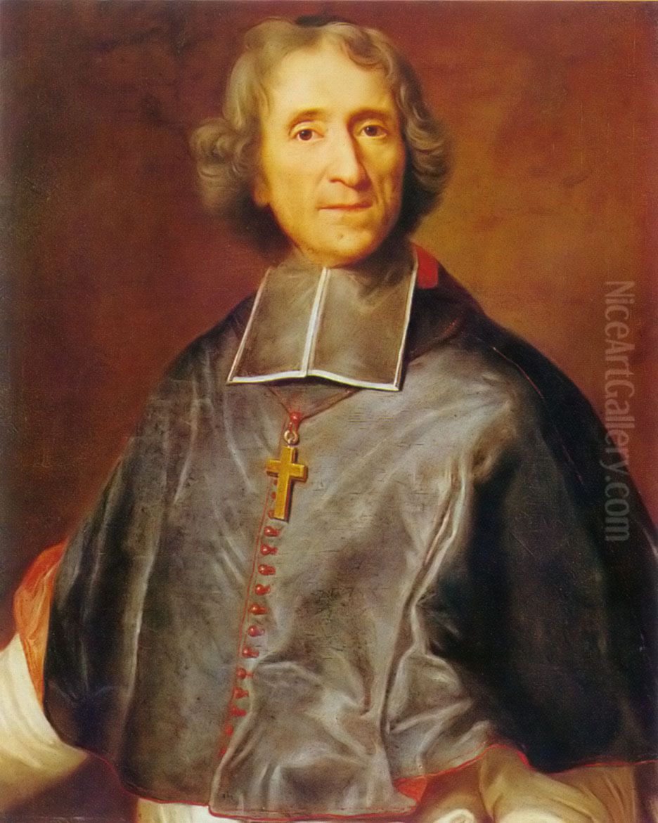 Francois de Salignac de la Mothe Fenelon, Erzbischof von Cambrai (1651-1715) Oil Painting by Joseph Vivien