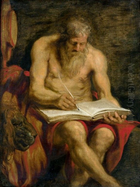 Saint Jerome Oil Painting by (studio of) Rubens, Peter Paul