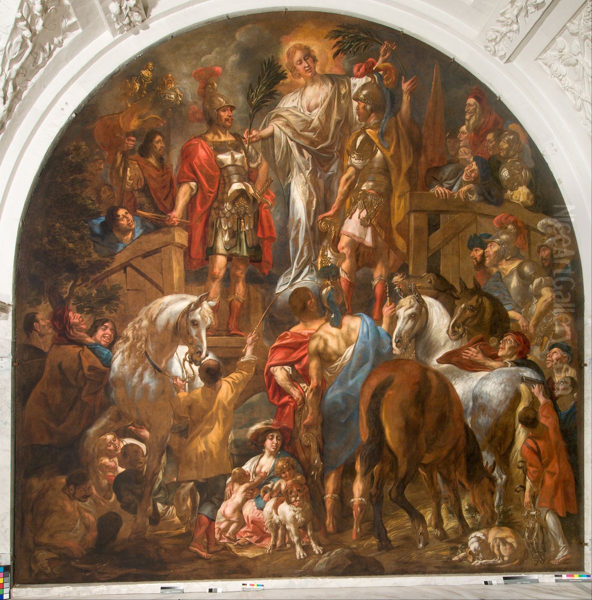 Peace between the Romans and the Batavians Oil Painting by Jacob Jordaens