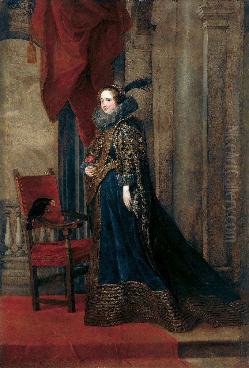 Paolina Adorno Brignole-Sale Oil Painting by Sir Anthony Van Dyck