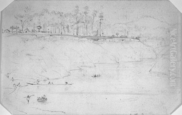 Whata Whata Waipa, 1851 Oil Painting by Charles Heaphy