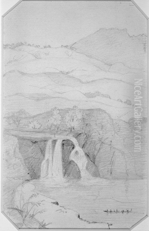 Whaingaroa by Charles Heaphy Oil Painting by Charles Heaphy