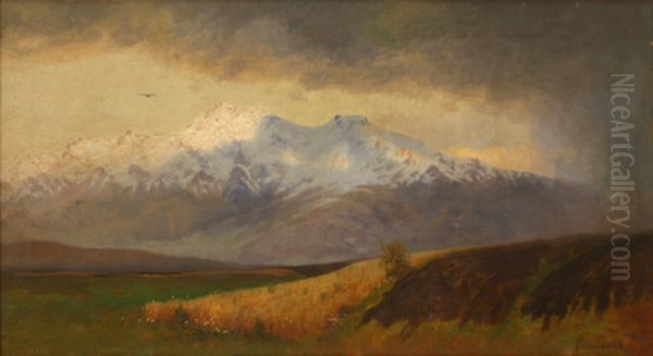 Aragats Oil Painting by Gevorg Bashinjaghian