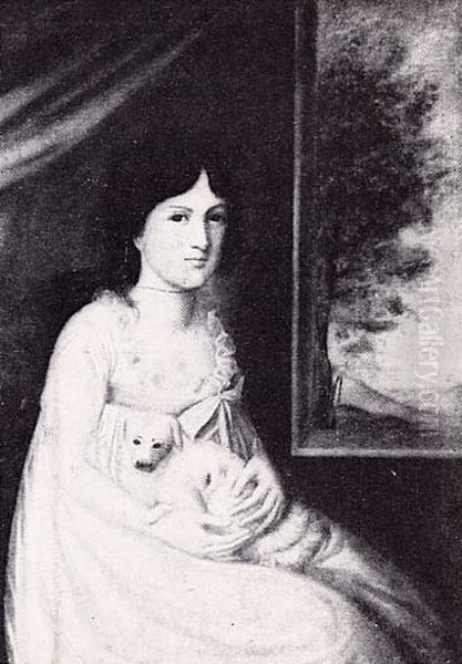 Mary Buchanan Smith (1788-1868) (Later Mrs. John Edward Mansfield) Oil Painting by Joshua Johnson