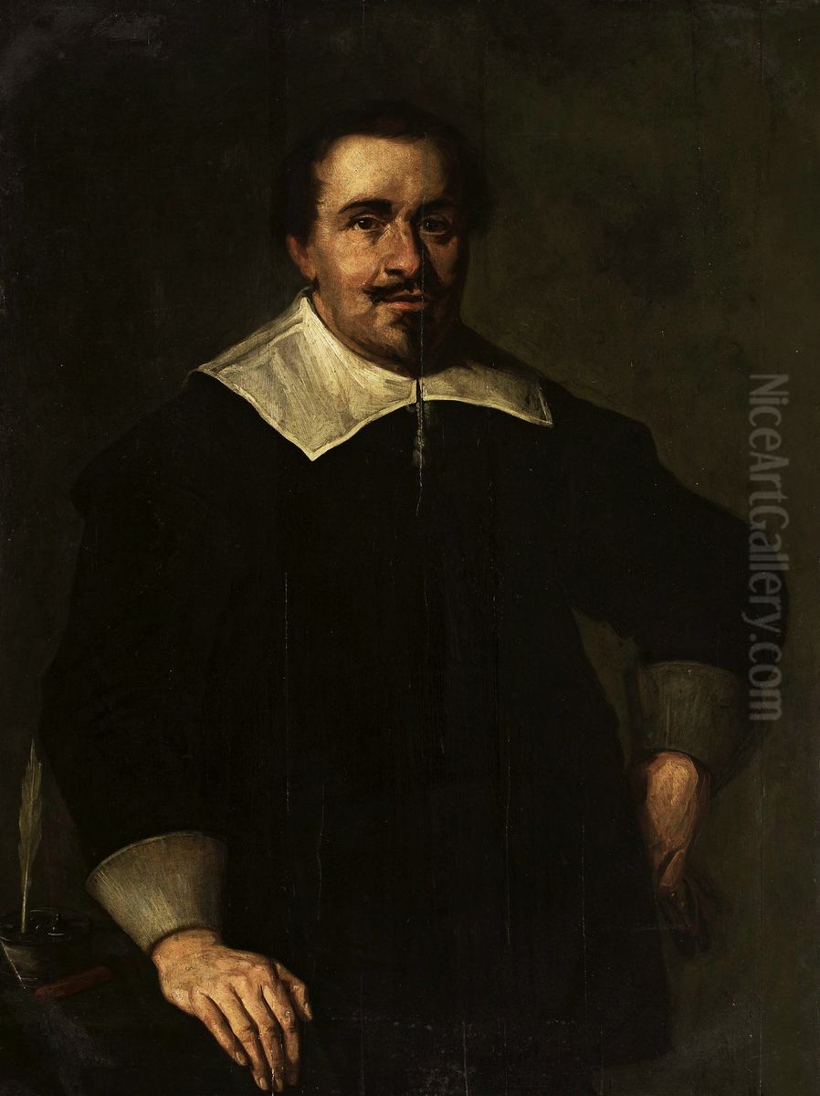Portrait of a man Oil Painting by Frans Halsor follower
