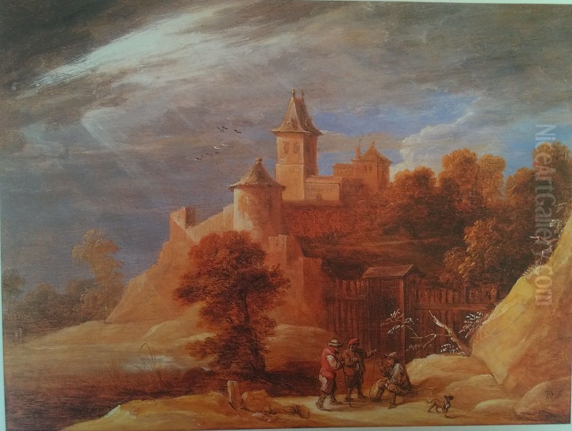Landscape with Castle Oil Painting by David Teniers the Younger