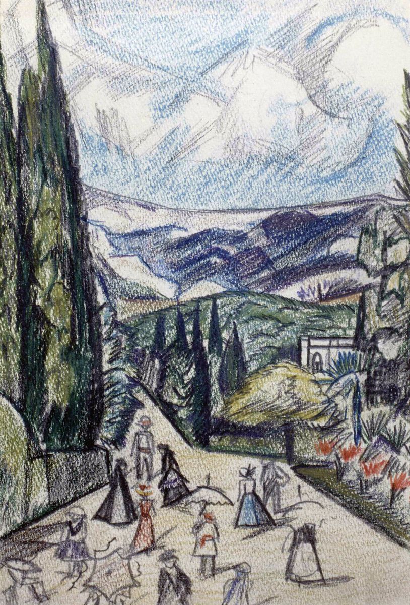 Crimean Landscape Oil Painting by Olga Rozanova