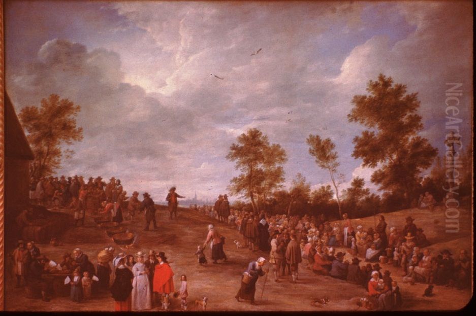 Fete aux Chaudrons Oil Painting by David Teniers the Younger