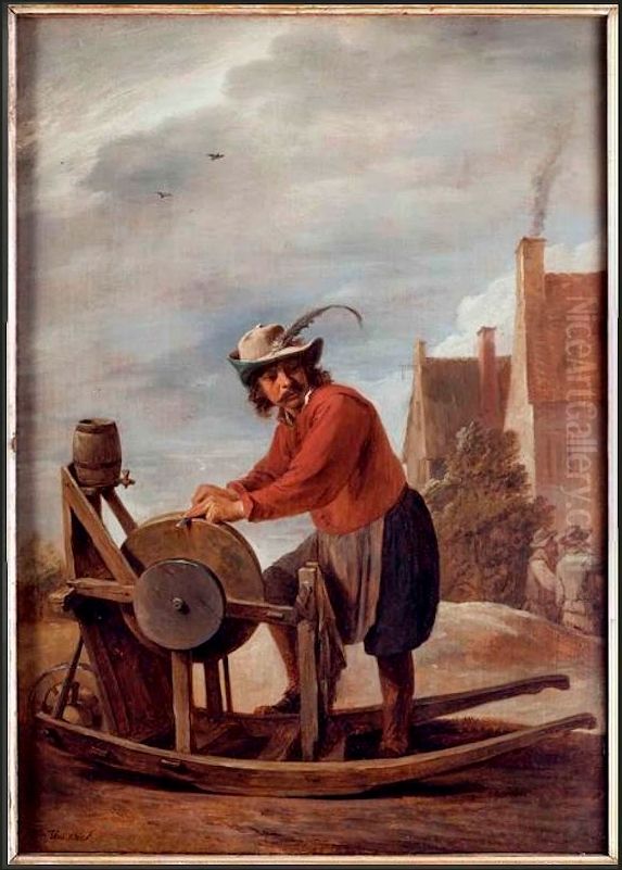 Le Remouleur Oil Painting by David Teniers the Younger